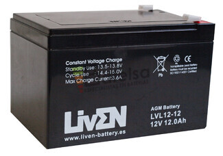 Batera 12 V 12 Amperios Liven Battery LVL12-12